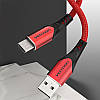 Кабель зарядний Vention USB 2.0 — microUSB 1 м металевий корпус Red (COARF), фото 4