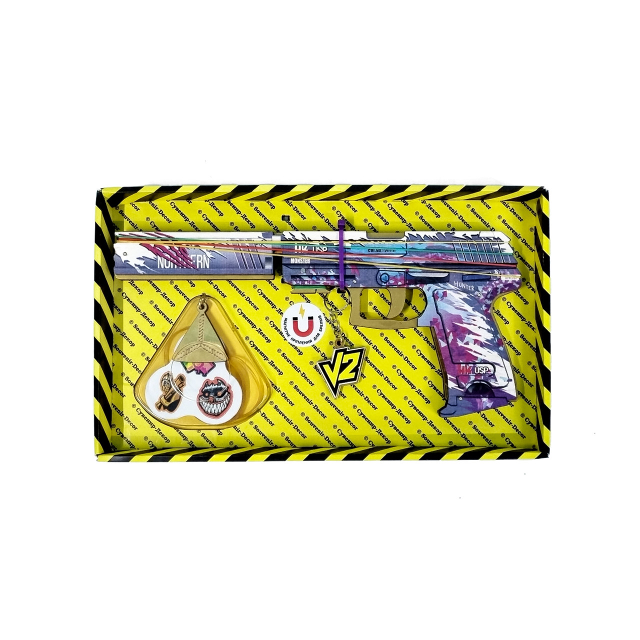 Гумкостріл "USP GENESIS" із STANDOFF 2, дерев'яний іграшковий пістолет, фото 1