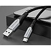 Кабель реверсивний Vention USB 2.0 — microUSB 1 м металеві конектори Black (COCHF), фото 5