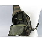 🔥 Тактический рюкзак-сумка "Mil-Tec - One Strap Assault 10л." (олива) однолямочный рюкзак, зсу, полиции, фото 5