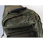 🔥 Тактический рюкзак-сумка "Mil-Tec - One Strap Assault 10л." (олива) однолямочный рюкзак, зсу, полиции, фото 4