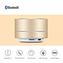 Портативна bluetooth MP3 колонка Kunodi A2 Bluetooth 4.1 Gold, фото 3
