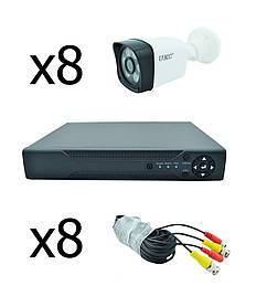 Комплект відеоспостереження UKC D001-8CH AHD 720P 3.6 мм