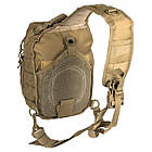 🔥 Тактичний рюкзак-сумка "Mil-Tec - One Strap Assault 10л." (койот) однолямковий рюкзак, зсу, поліції, фото 3