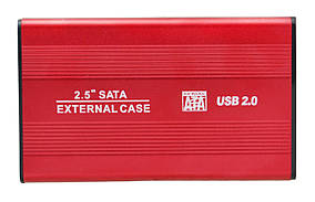 Зовнішня кишеня для HDD 2.5" SATA USB 2.0 Red (4344)