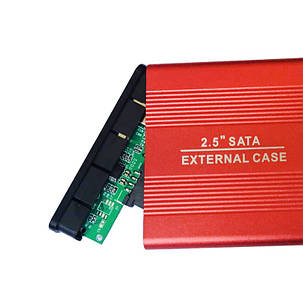 Зовнішня кишеня для HDD 2.5" SATA USB 2.0 Red (4344), фото 3