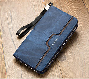 Чоловічий гаманець клатч портмоне Baellerry S1513 синій