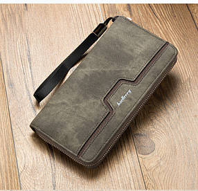 Чоловічий гаманець клатч портмоне Baellerry S1513 сірий