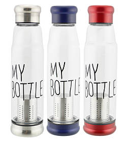 Скляна пляшка My Bottle 550 мл із ситечком для заварювання