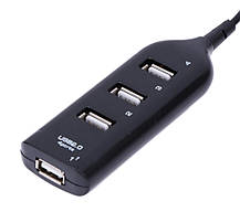 Концентратор USB HUB хаб P/4000 на 4 порти чорний, фото 5