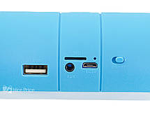 Портативна bluetooth колонка Dellta B6/F6 синя, фото 5