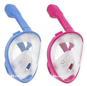 Дитяча повнолицева панорамна маска для плавання FREE BREATH (XS) M2068G (Melad)