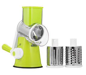 Ручна овочерізка-терка з насадками Kitchen Master 5140 Green (5333)