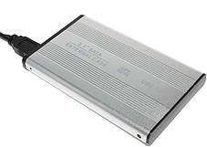Зовнішня кишеня для HDD 2.5" SATA USB 2.0 Silver (4344), фото 4