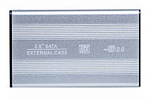 Зовнішня кишеня для HDD 2.5" SATA USB 2.0 Silver (4344), фото 5