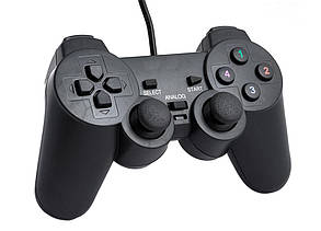 USB джойстик для ПК PC Dellta GamePad DualShock DJ-706 з вібро (25120), фото 1