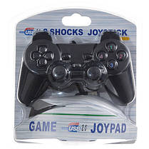 USB джойстик для ПК PC Dellta GamePad DualShock DJ-706 з вібро (25120), фото 5