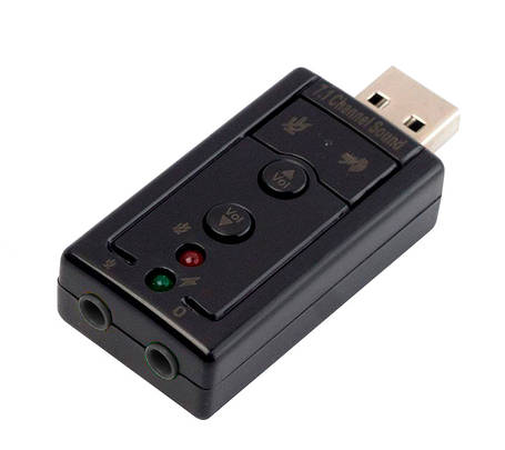 USB звукова карта 3D Sound card 7.1 зовнішня (24104), фото 1