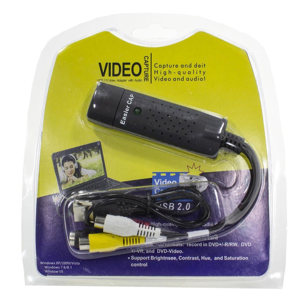 Карта видеозахвата USB 2.0 Converter EasyCap (1 канал) SVideo (1355