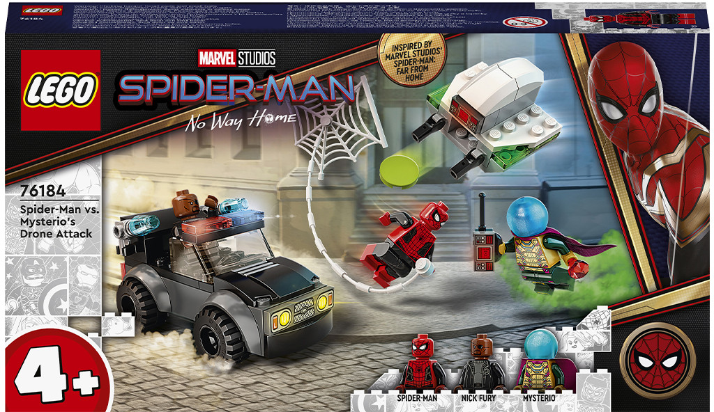 LEGO Super Heroes Marvel Людина-павук проти атаки дронів Містеріо 73 деталі (76184)