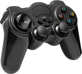 Бездротовий джойстик для ПК PC GamePad DualShock DJ-EW800 з вібрацією (25101)