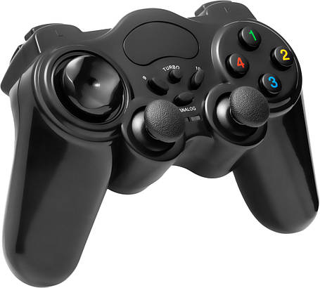 Бездротовий джойстик для ПК PC GamePad DualShock DJ-EW800 з вібрацією (25101), фото 1