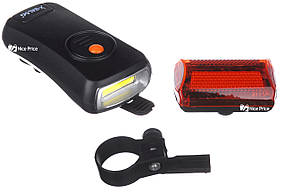 Велосипедний ліхтар Bailong BL-908 (передній і задній) Black (3607)