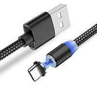 Магнитный кабель USB С для Android 2.4А (случайный цвет) (96000) alle Качество +