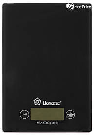 Електронні кухонні ваги Domotec MS-912 до 5 кг Black (3273)
