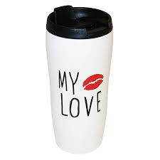 Чашка керамічна термокухоль My Love 450 мл