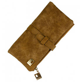 Гаманець клатч жіночий під нубук TAUREN коричневий