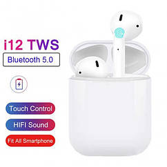 Безпровідні навушники i12 TWS White Sensor