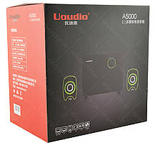 USB-колонки для ПК комп'ютерні колонки 2.1 MP3 Uaudio A5000, фото 6