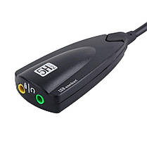 Зовнішня звукова 3D карта 7.1 5Hv2 Black (5393), фото 6