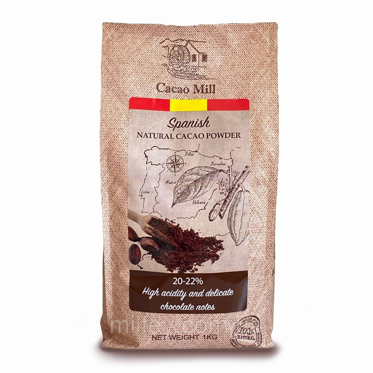 Какао-порошок натуральний, Granada 20-22%, Natra Cacao, 1 кг