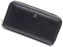 Чорний функціональний чоловічий гаманець-барсетка з натуральної шкіри ST Leather ST127, фото 3