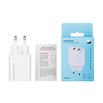 Мережевий зарядний пристрій Glasscove 2 USB 2.4 A 12W TC-012A (00552), фото 6