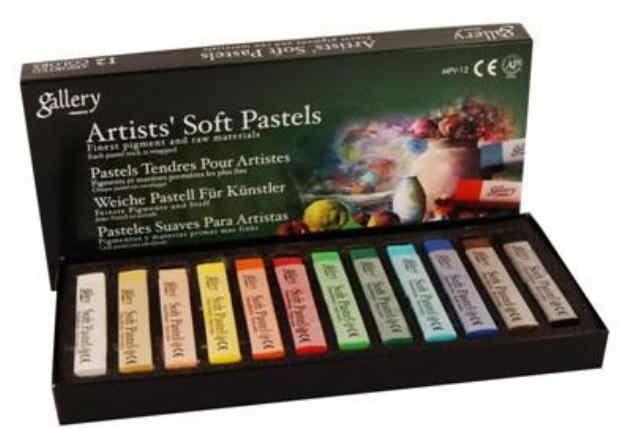 Пастель суха професійна Mungyo Artists' soft pastels АСОРТІ 12 кольорів