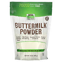 Порошок пахты NOW Foods, Real Food "Buttermilk Powder" обезжиренные сливки (397 г)