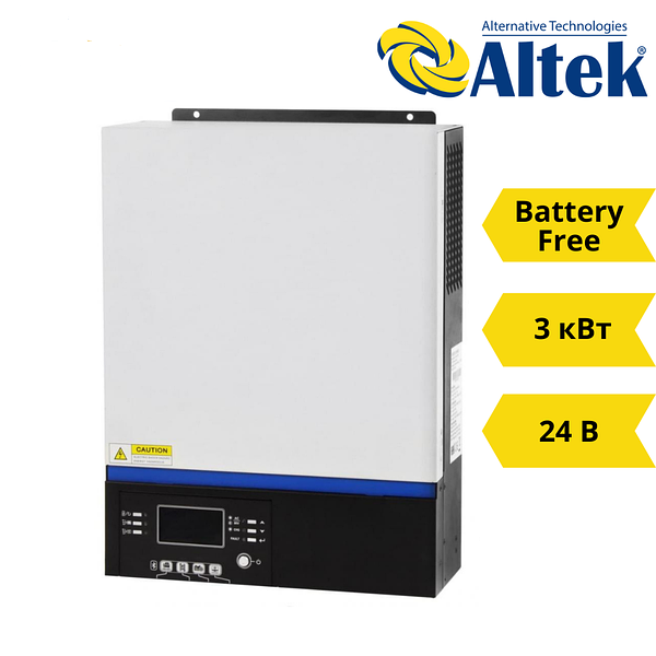 Гібридний інвертор для сонячної електростанції Altek Atlas 3KW-24V, фото 1