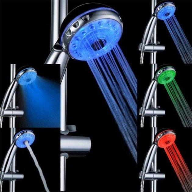 Душова лійка насадка зі світлодіодною підсвіткою Led shower