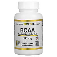 Аминокислотный комплекс California GOLD Nutrition, SPORT "BCAA 2:1:1 (AjiPure)" 500 мг (60 капсул)