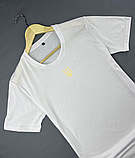 Футболка біла з українською символікою, Чоловіча патріотична повсякденна футболка з тризубом, фото 9