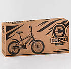 Велосипед Corso ST-16312 діаметр коліс 16", сталева рама, сталеві протиударні диски з посиленою спицею, фото 4