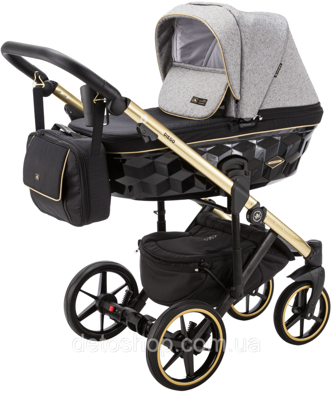Дитяча універсальна коляска 2 в 1 Adamex Diego DW-500