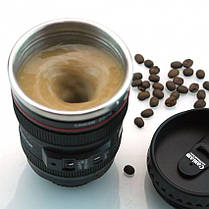 Термос Термокухоль З Кришкою 300 мл Термо Чашка В Стилі Об'єктива Canon EF 24-105, фото 2