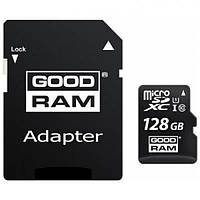 Карта пам'яті microSD Goodram  128Gb C10 UHS I U1 +SD-адаптер (M1AA-1280R12) (код 129703)