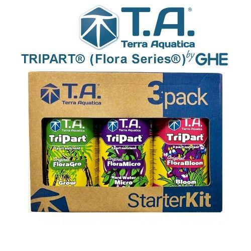 Комплект удобрений Terra Aquatica (GHE) Tripack Flora Serie. Оригінал. Франція.