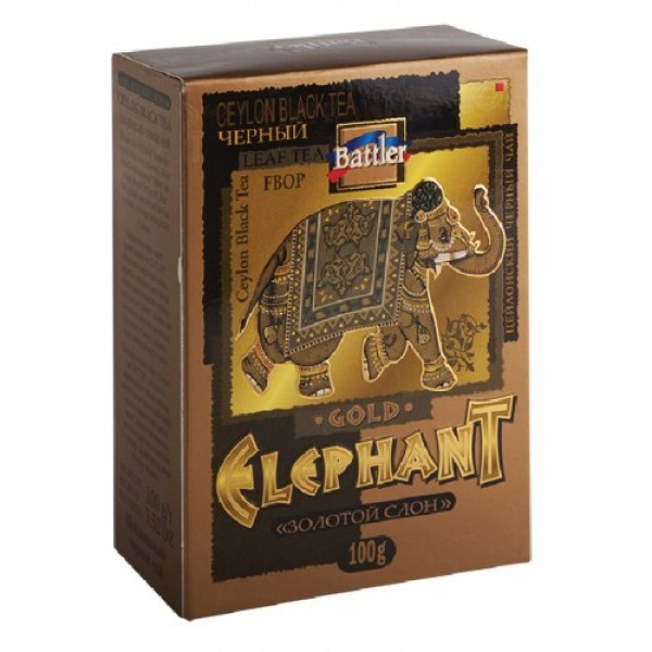 Battler чорний чай Золотий Слон FBOP 100г.: продаж, ціна у ...