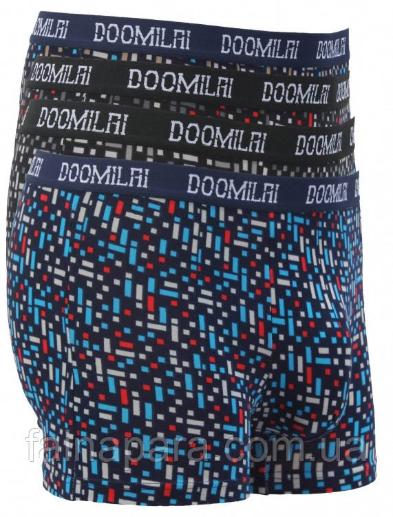 Чоловічі труси-боксери бавовняні з додаванням бамбука Doomilai L
